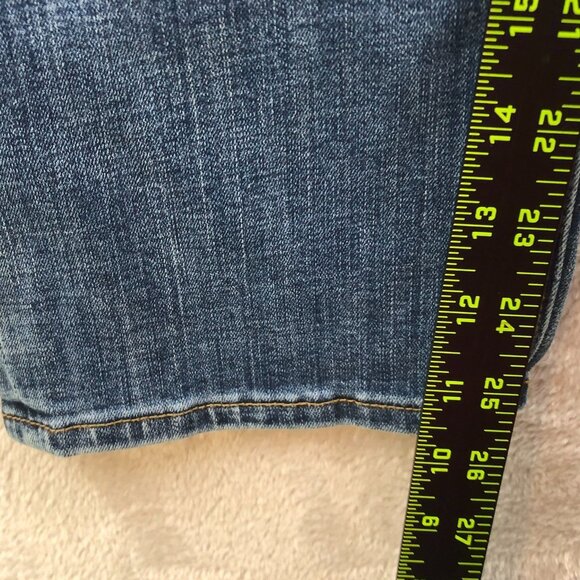Lucky Brand Womens Jeans Size 10/30 Sweet Crop Straight Leg Classic Blue Denim - Picture 4 of 15
